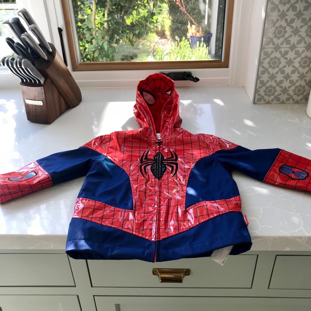 Disney store Spider-Man rain coat